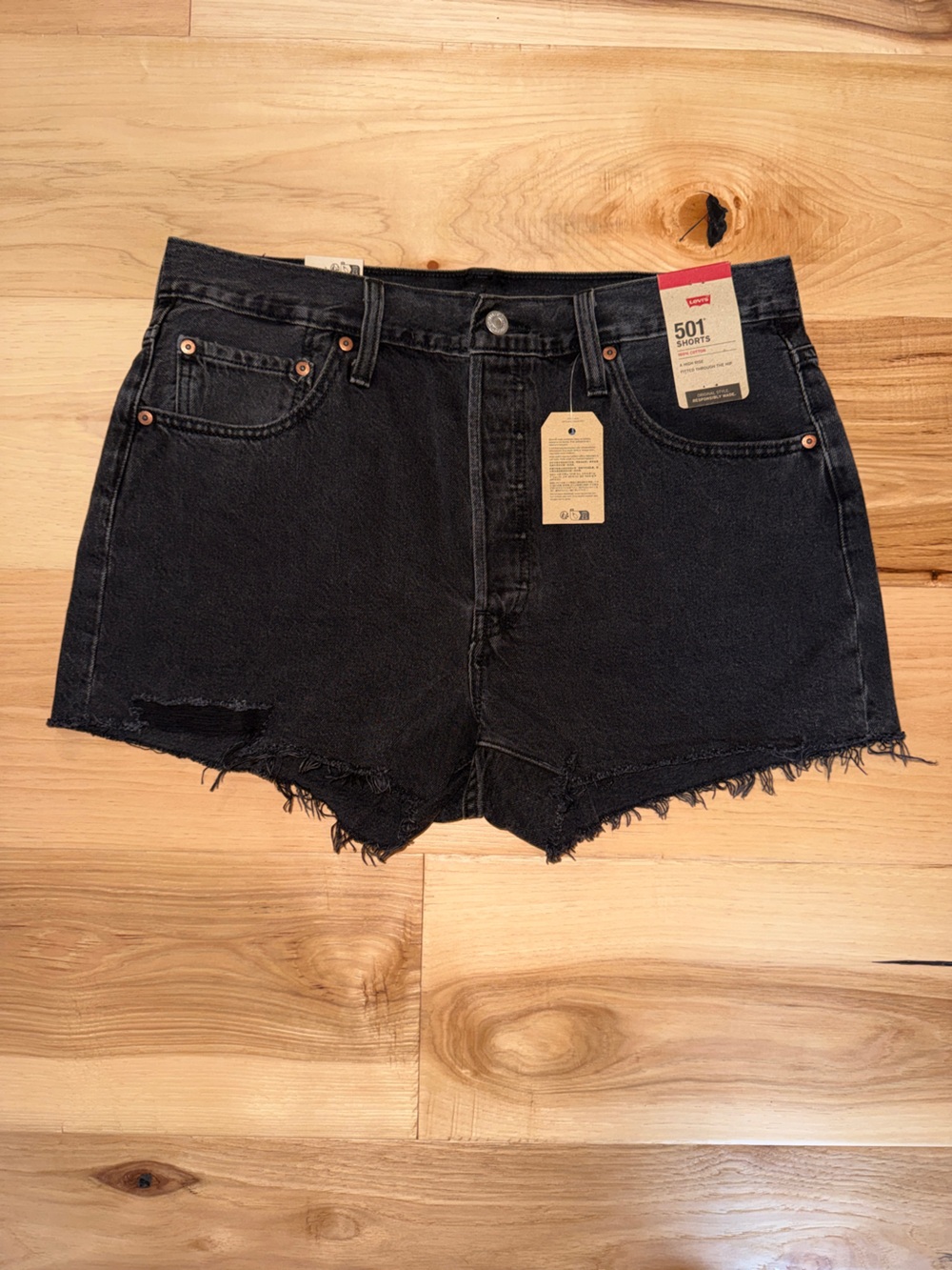 Levi's Black 501 Relaxed Denim Jeans